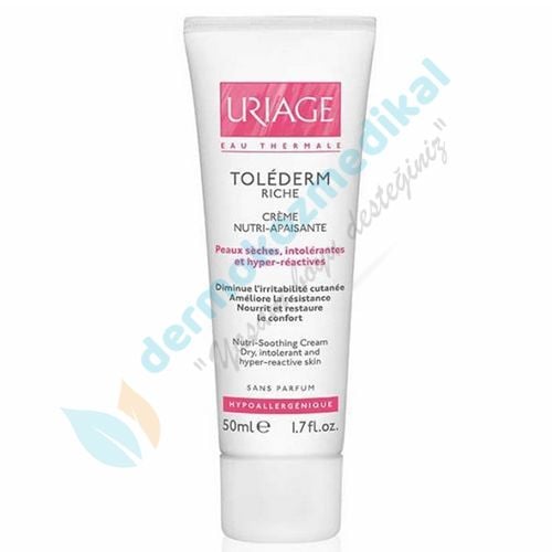 Uriage Tolederm Riche Nutri-Soothing Cream 50 ml ( Kuru , Hassas ve Toleransı düşük özel bakım kremi )