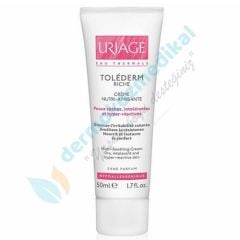 Uriage Tolederm Riche Nutri-Soothing Cream 50 ml ( Kuru , Hassas ve Toleransı düşük özel bakım kremi )