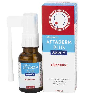 Miraderm Aftaderm Plus Sprey 18 ml