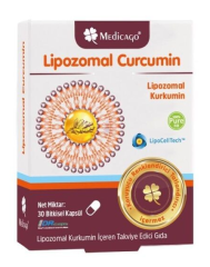 Lipozomal Kurkumin İçeren Takviye Edici Gıda 30 Bitkisel Kapsül