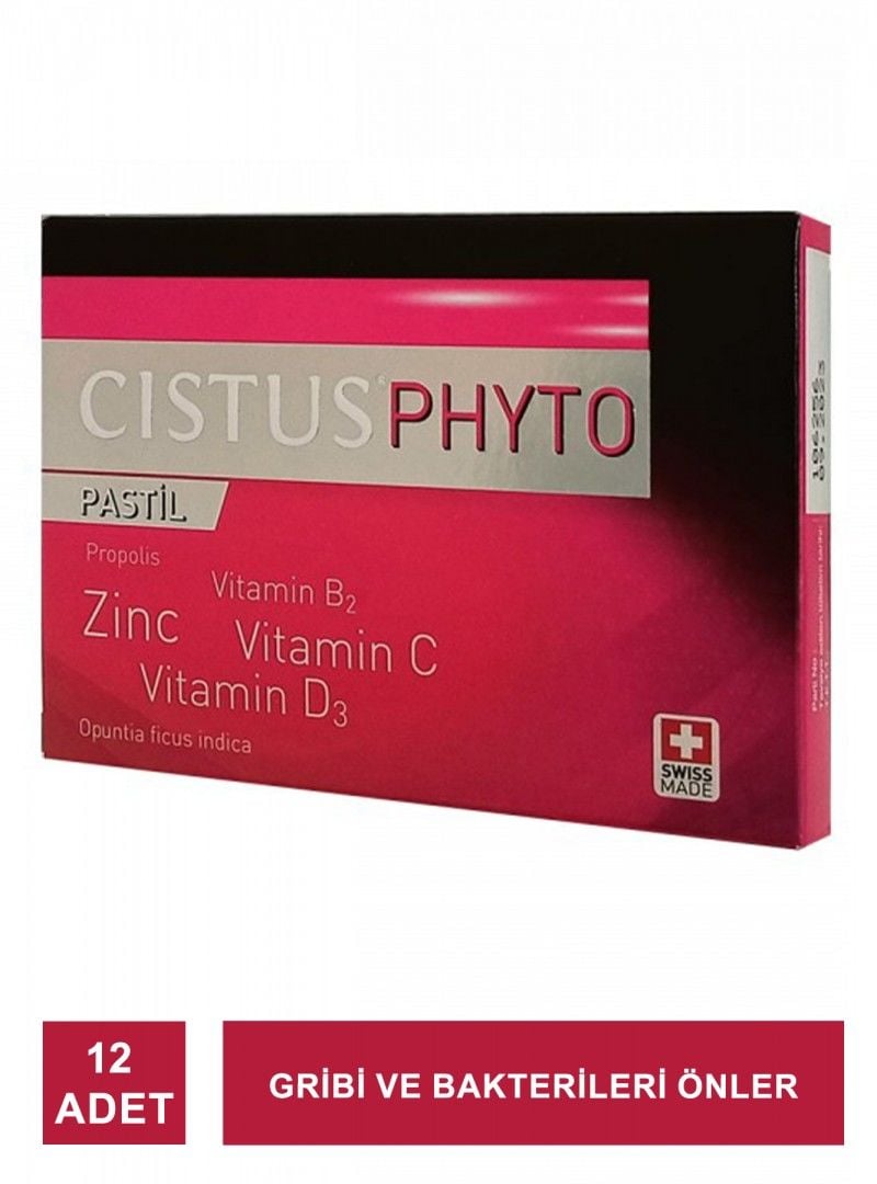 Cistus Phyto Pastil 12 Adet
