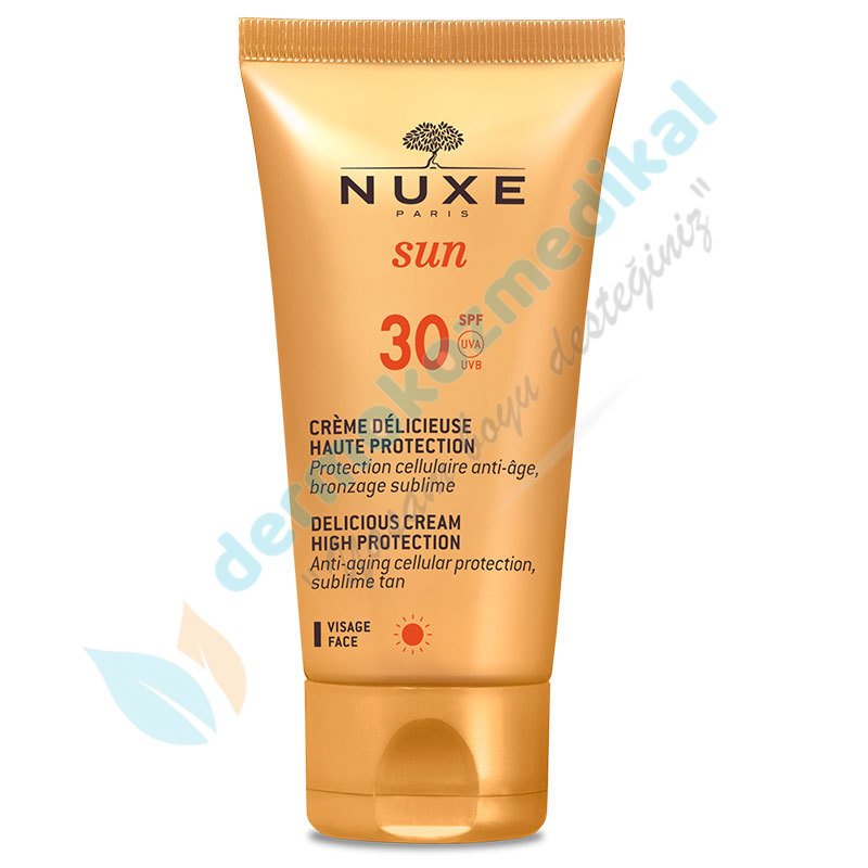 Nuxe Sun Creme Delicieuse Visage Haute Protection Spf30 50ml