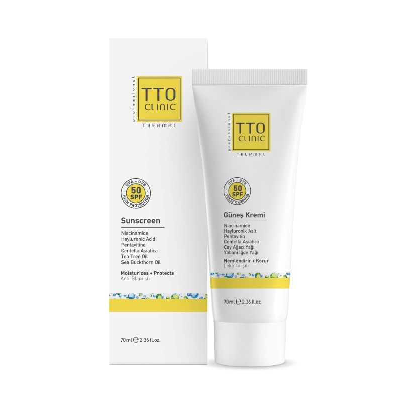 Tto CLINIC Güneş Koruyucu Krem 50 SPF 70 ML