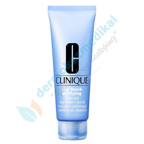Clinique City Block Purifying Charcoal Clay Mask+Scrub 100ml