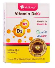 Medicago Vitamin D3K2 Damla 20ml