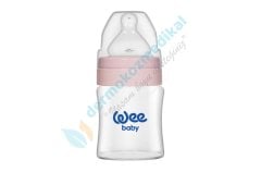 Wee Baby Isıya Dayanıklı Cam Geniş Ağızlı Biberon 120 ml