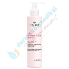 NUXE Lait Demaquillant Confort aux Petales de Rose 200 ml ( Gül yaprağı makyaj temizleme sütü )