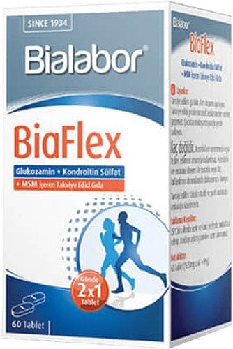 Biolabor BiaFlex Glukozamin Kondroitin MSM 60 Tablet