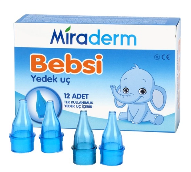 Miraderm Bebsi Burun Aspiratör Ucu 12 Adet