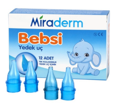 Miraderm Bebsi Burun Aspiratör Ucu 12 Adet
