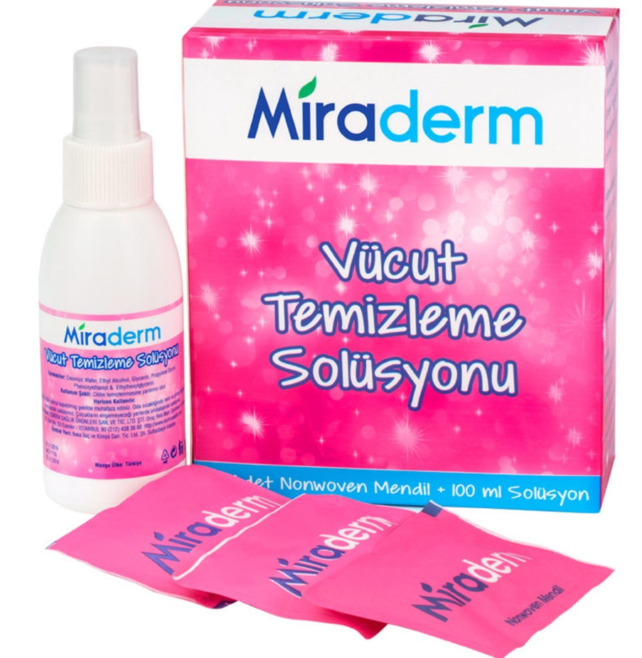 Miraderm Vücut Temizleme Solüsyonu Seti