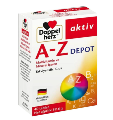 Doppel Herz A-Z Depot Multivitamin İçeren Takviye Edici Gıda 40 Tablet
