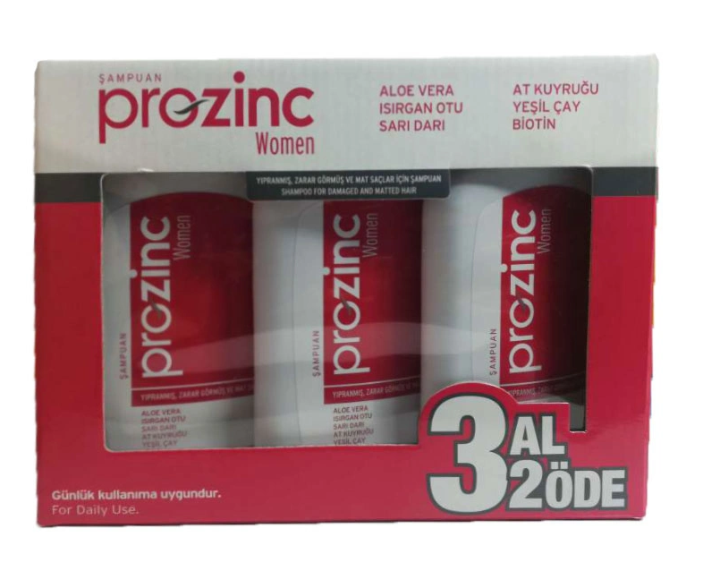 Prozinc İşlem Görmüş Saçlar için Şampuan 300 ml | 3 AL 2 ÖDE