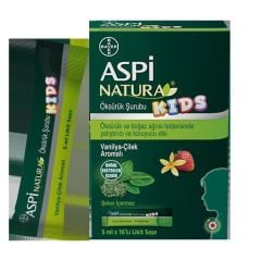 Aspi NATURA Kids 5 mlx16 Likit Saşe(Vanilya-Çilek Aromalı)