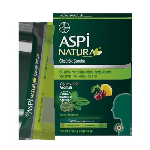 Aspi NATURA10 mlx16 Likit Saşe(Vişne-Limon Aromalı)