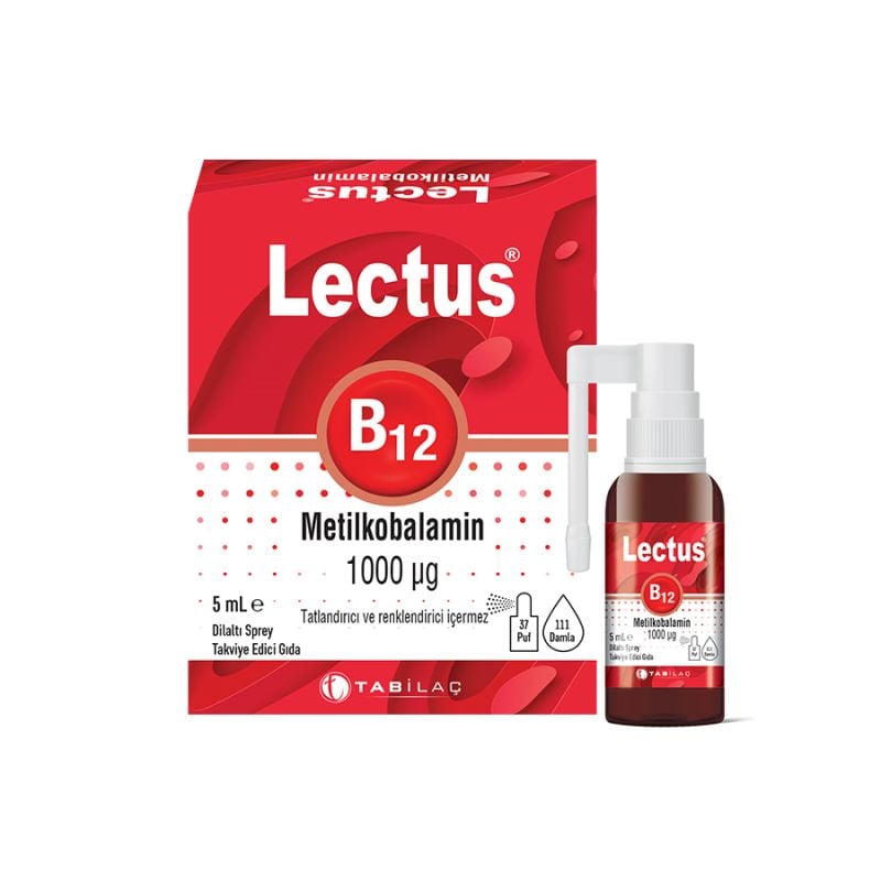 Lectus B12 Metilkobalamin 1000 mcg Sprey 5 ml