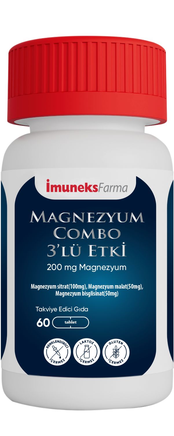 Imuneks Farma Imuneks Magnezyum Combo 3lü Etki 60 Tablet