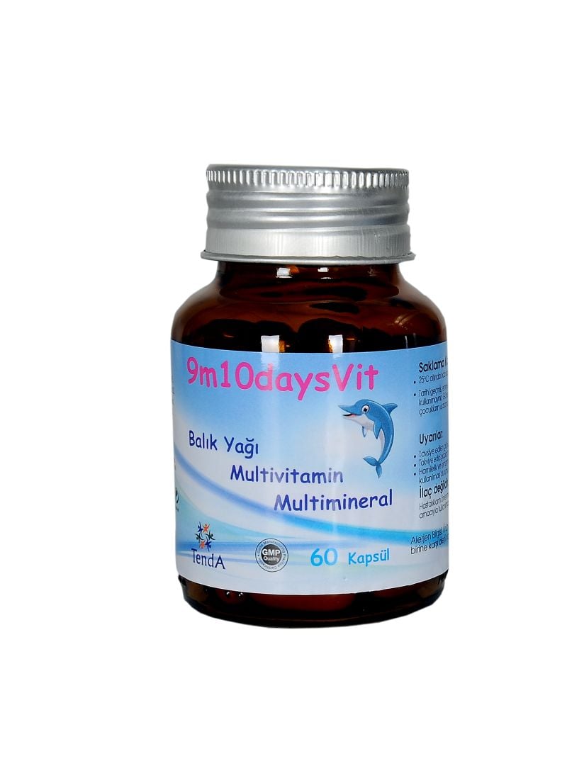 9M 10 Days Vit Balık Yağı Multivitamin ve Multimineral 60 Kapsül